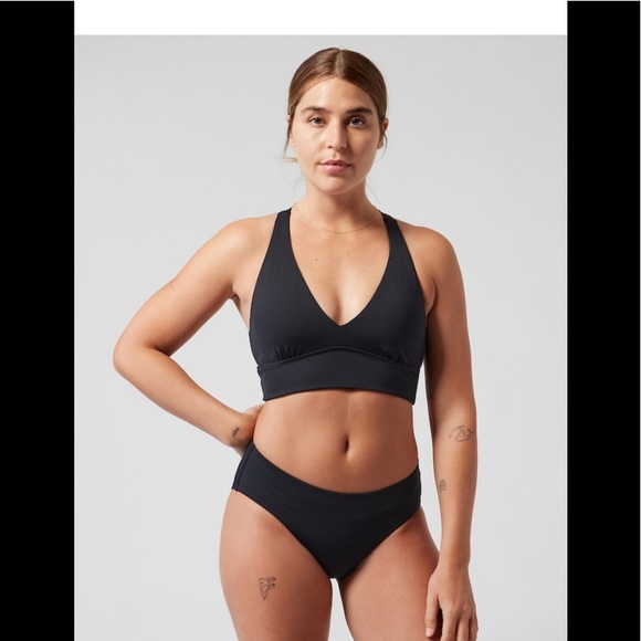 Athleta Other - NWT-Athleta Black Plunge Bikini Top A-C, Medium